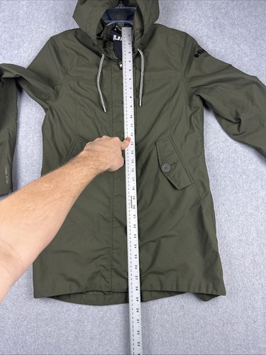 Helly Hansen Jacket Womens XS Green Rain Coat Hood Full Zip Victoria Parka Light - 第 6/10 張圖片