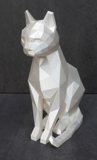 Katze Designskulptur Personalisierbar Katzenliebhaber Geschenkidee Modern