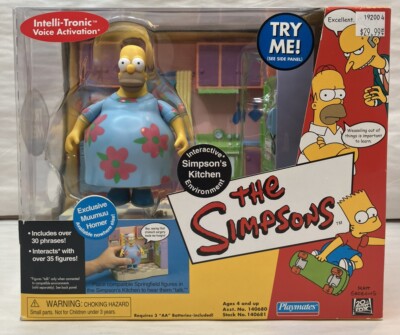 SIMPSON'S KITCHEN PLAYSET Simpsons WOS Interactive MUUMUU HOMER Figure PLAYMATES