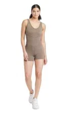 JoyLab Women's Seamless Short Bodysuit Taupe Size XL NWOT