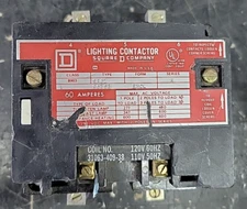 Square D 8903SPG1 Lighting Contactor 60 AMP  120V Coil