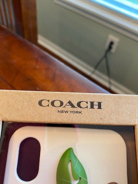 COACH Iphone X Case Cute Glitter Cherry Jelly Silicon Red