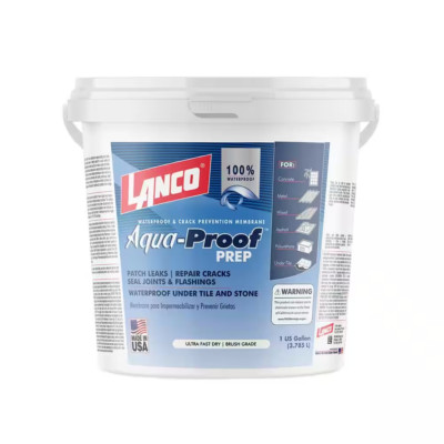 Aqua-Proof Prep 1 Gal Blue Rubberized Roof Patch Commercial RV Mobile Home Roofs