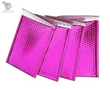 200 #2 Glamour Metallic Pink Poly Bubble Shipping Mailers Envelopes Bags 8.5x12
