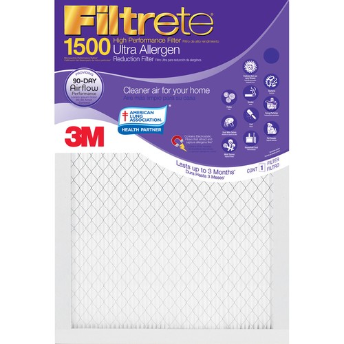 1500 Air-Filter Filtrete M3 Purple Furnace Virus Pet Dust 2,4,6,8 Ultra-Allergen - Picture 2 of 12