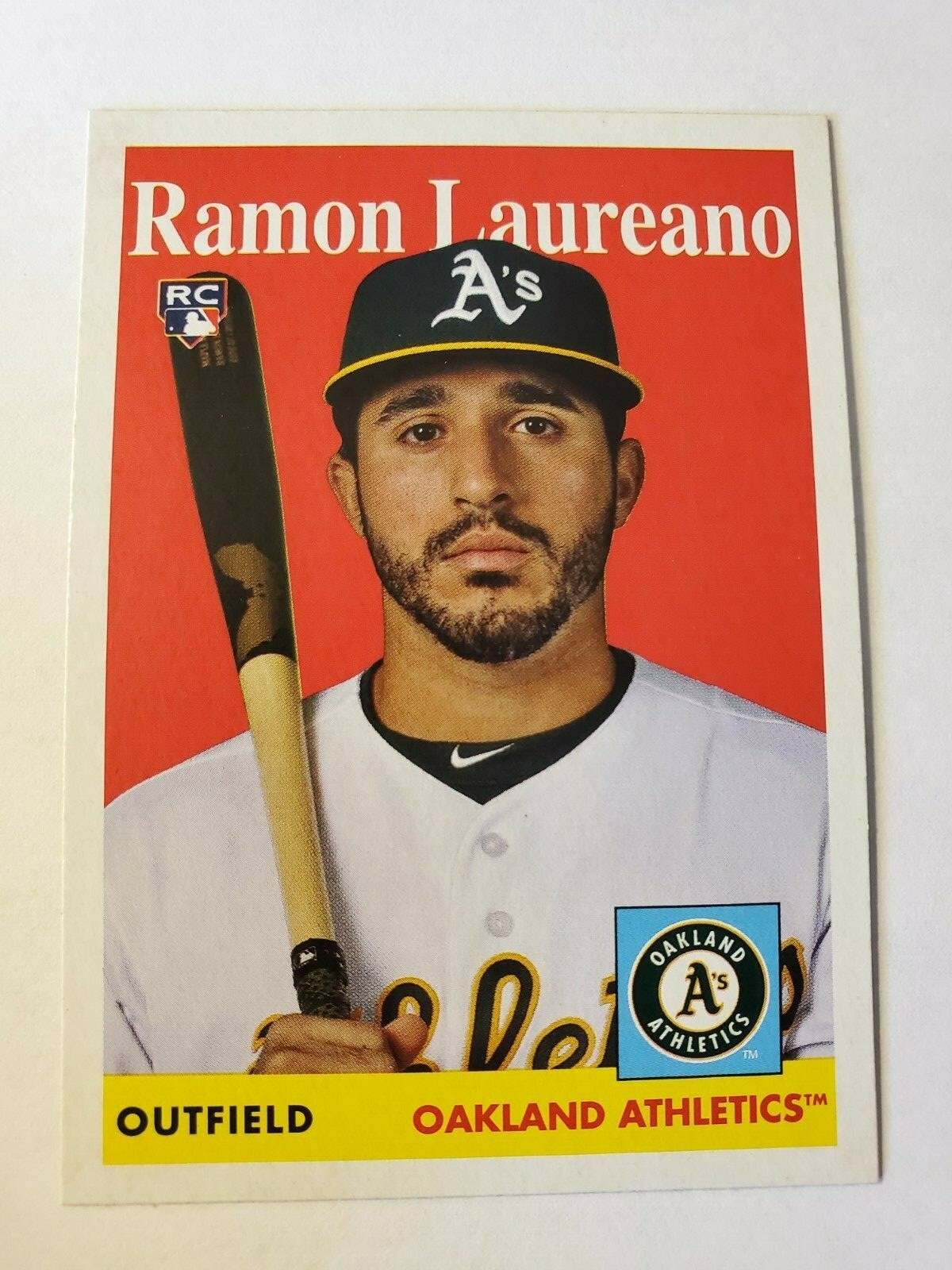 2019 Topps Archives Ramon Laureano card # 31 RC Oakland Athletics A's Rookie