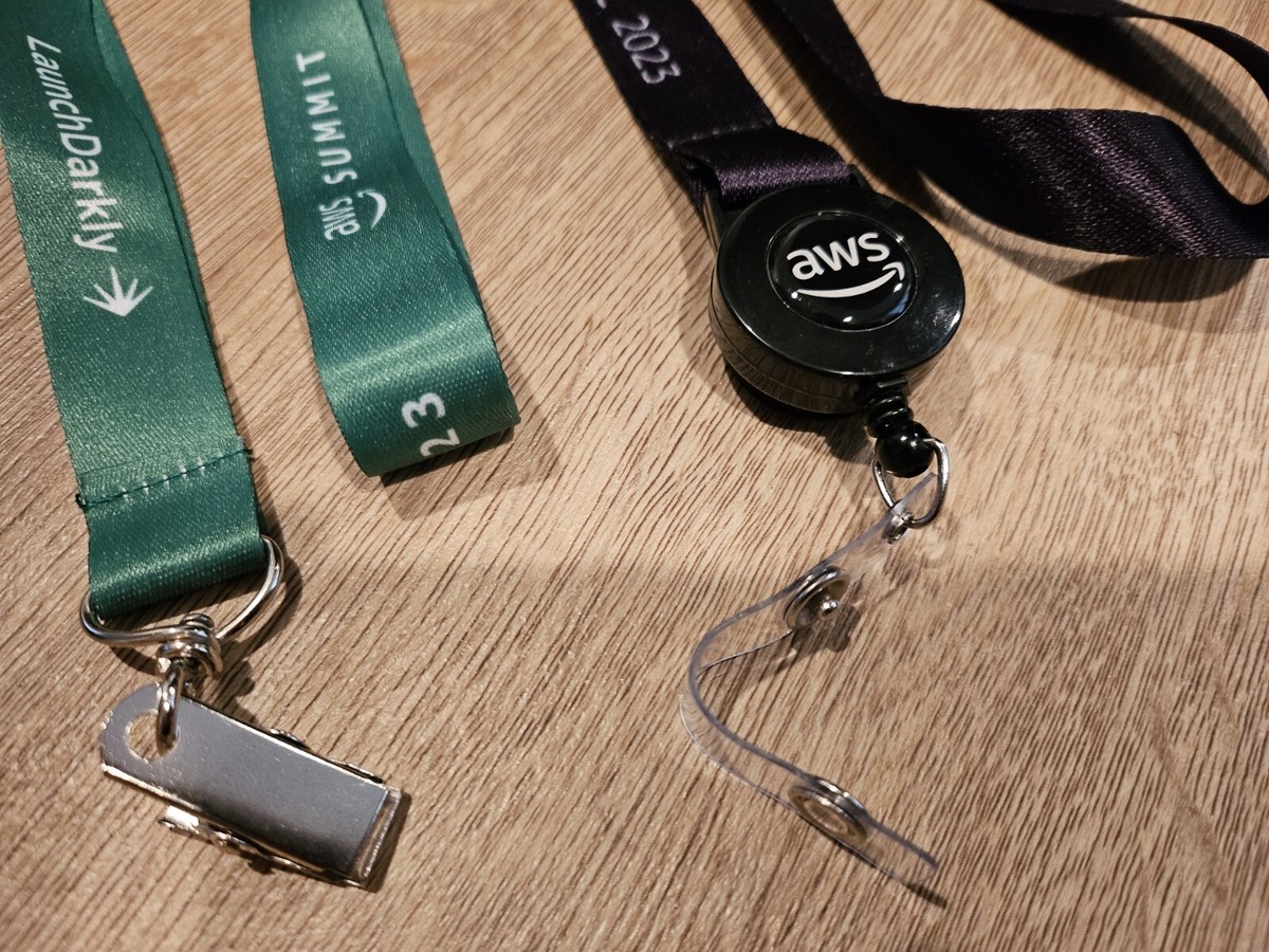 Lanyards AWS Summit AWS re:Invent Accenture Pride