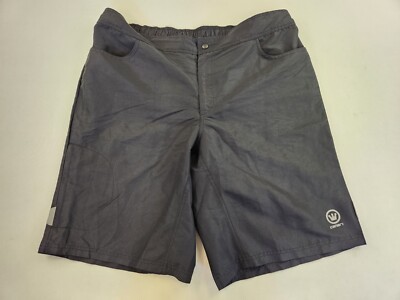 Canari Men 2XL Shorts Swish Black Summer Stretch Active Pockets Breathable