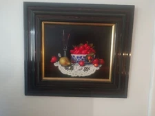 Hyper Realist Oil In Canvas Still Life P Cassar