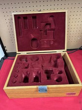Vintage Olympus Tokyo Camera Wood Box, 15" x 11" x 6"
