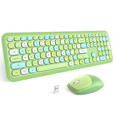 MOFII Wireless Keyboard and Mouse Combo Silent Slim Compact 2.4G USB Full Siz...