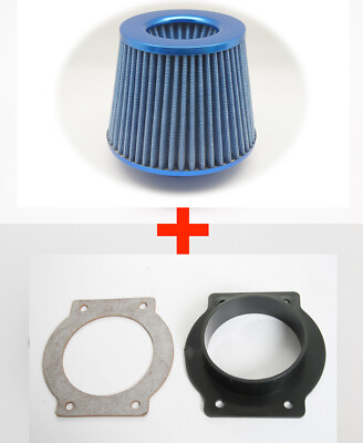 AFM Adapter + Cone Filter Fit Subaru Impreza Turbo WRX STi GC8 93-98 ...
