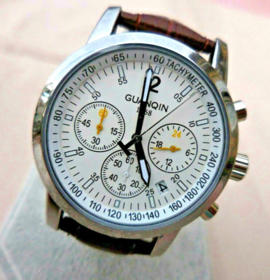 SCHÖNE GEMISCHTE GUANQIN MULTIFUNKTIONSUHR CHRONO, SEHR GUTER ZUSTAND & FUNKTIONEN