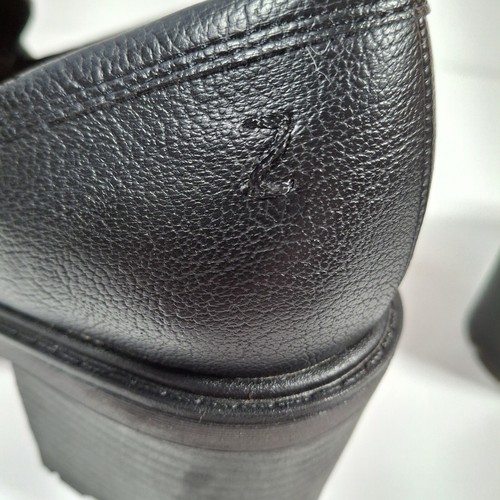 Zodiac Gemma Chunky Loafers Women 7.5 Metal Hardware Block Heel Lug Sole Y2K - Picture 7 of 15