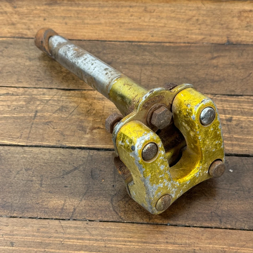 Old School Vástago BMX Bicicleta de Carrera 21.1 mm 4 Pernos Dorado OG Años 80 Años 70 Acero Foto 2 de 4