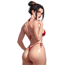 Azula Avatar Waifu Weatherproof Anime Sticker 6" Car Decal