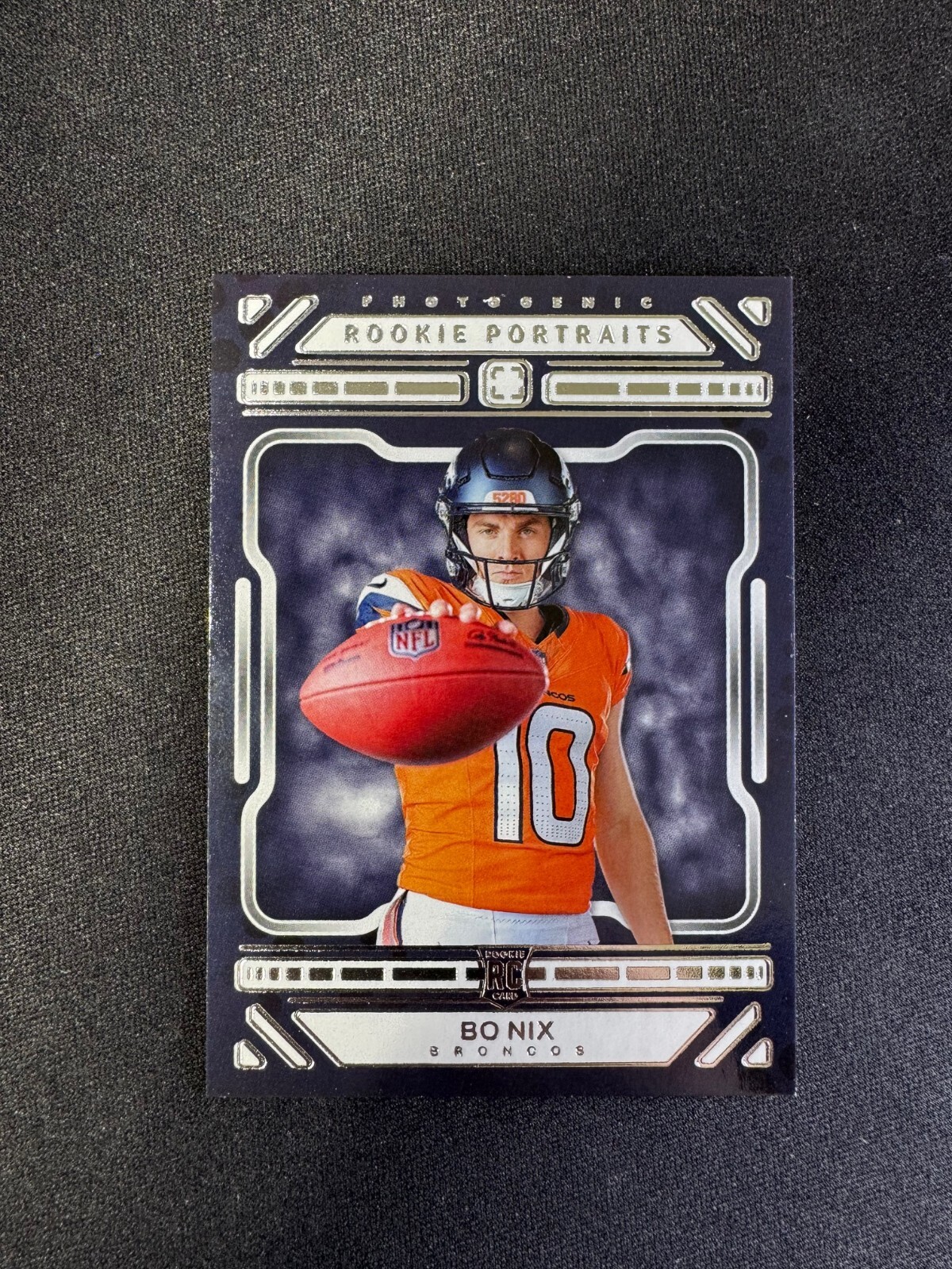 2024 Panini Photogenic Bo Nix RC Rookie Portraits #196 Denver Broncos