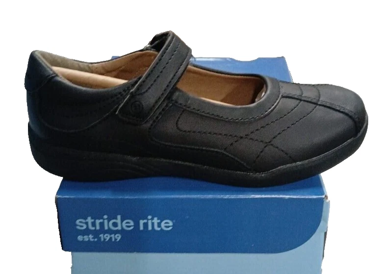 Stride Rite Girls Claire Ballet Flat Black Size 12M - Image 3 of 4