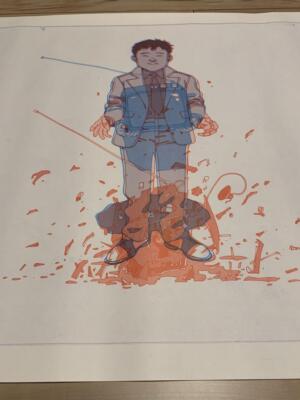 Katsuhiro Otomo GENGA exhibition poster YOU akira Comic Anime