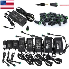 12V 24V DC 1A 2A 3A 5A 6A 8A 10A Power Supply Adapter 110/220 12V 24Volt Wall