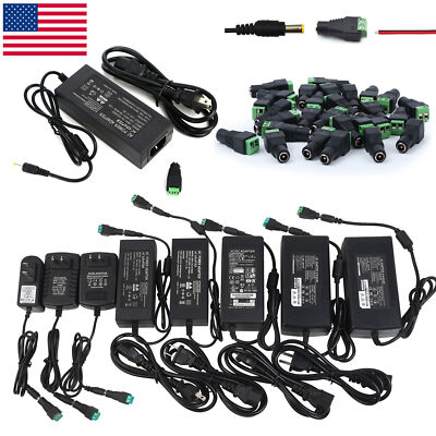 12V 24V DC 1A 2A 3A 5A 6A 8A 10A Power Supply Adapter 110/220 12V 24Volt Wall