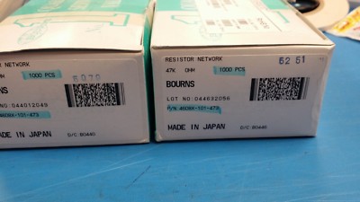 (10 PCS) 4608X-101-473 BOURNS RES ARRAY 7 RES 47K OHM 8 PIN SIP 