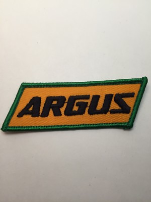 Vtg Argus 4  Sew On Patch Embroidered Trucking Industrial Canada