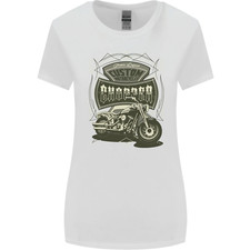 Custom Motorcycles Choppers Biker Motorbike Womens Wider Cut T-Shirt
