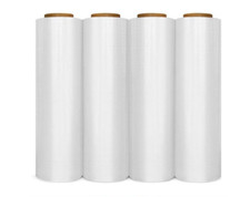 18" x 1000' 80 Gauge 4 Rolls Pallet Wrap Stretch Film Hand Shrink Wrap 1000FT