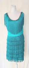 California Costume Collection Adult Large Fringe 1920's Style Flapper Dress