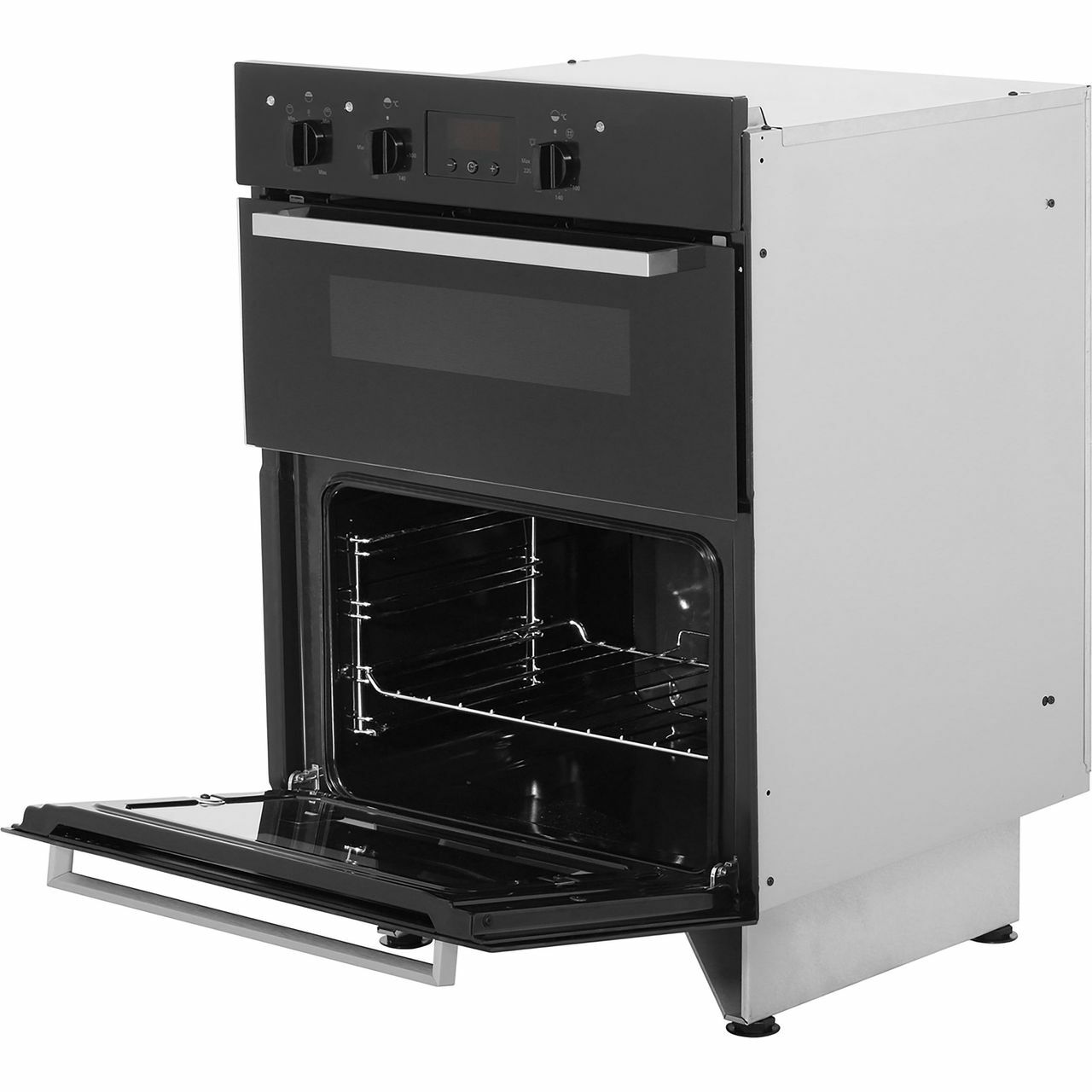 Indesit IDU6340BL Indesit Built Under 60cm Electric Double Oven Black B