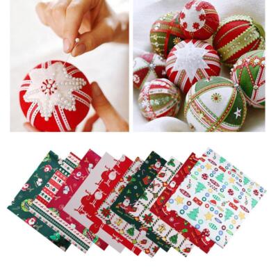 5er/10er Set Weihnachten Baumwollstoff Textil Quilten Patchworkstoff Fett