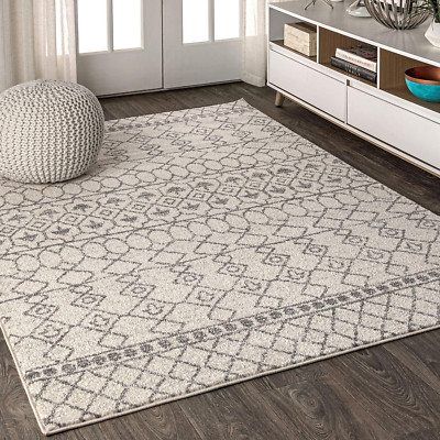 MOH209A-3 Izil Moroccan Beni Souk Indoor Farmhouse Area -Rug Bohemian Minimalist