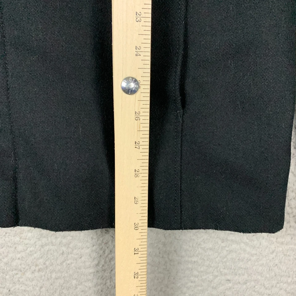 Abrigo J Lindeberg Para Hombre Mediano 80% Lana Negro Completo Doble Cremallera Forrado Peso Pesado Foto 4 de 4