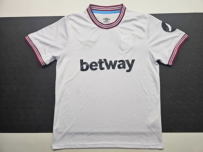 West Ham United umbro jersey shirt betway polo kit size L | eBay