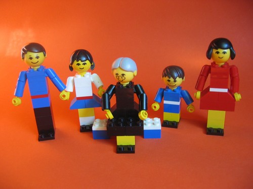 Lego Homemaker Großkopffiguren 200 - 1 Familie Family 70er Jahre - Bild 2 von 2