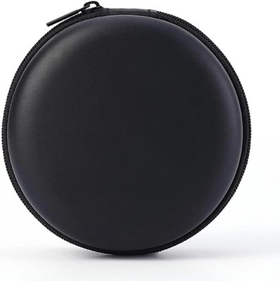 1 Pc Black Mini-Portable Hard Shell Earbuds Case for Earphones Earbud Storage Ba