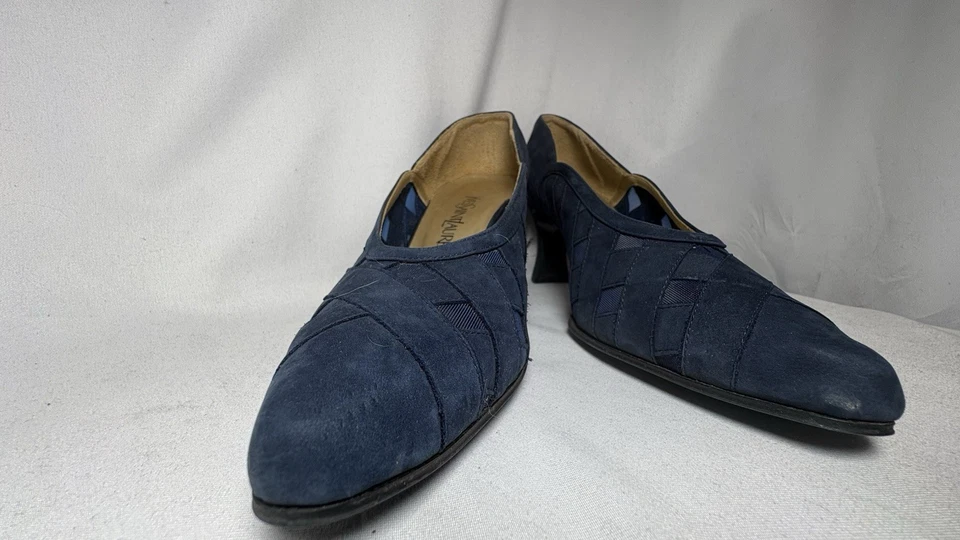 Saint Laurent YSL shoes US size 5.5 Blue Suede - Image 2 of 4