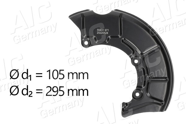 AIC Ankerblech Spritzblech Bremsscheibe Vorne Rechts FüR VW Audi Golf IV New-image