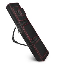 Wheeled Ski Bag with Detachable Boot Pouch, Padded Ski  Snowboard Travel Case