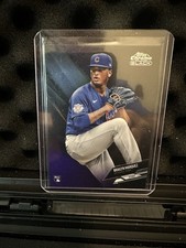 2021 Topps Chrome Black - Brailyn Marquez #35 Purple Refractor /150 (RC)