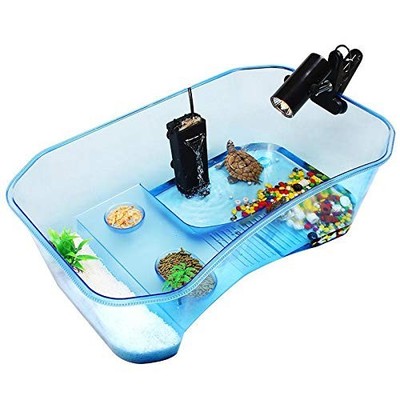 Geegoods Turtle Tank Aquarium,reptile Tank,turtle Aquarium Terrapin