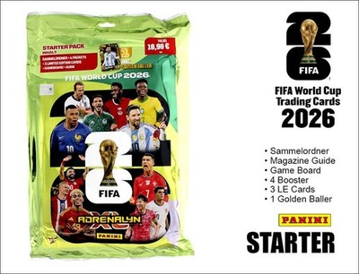 Trading Cards WM 2026 Starterpack mit Sammelordner Album FIFA Fußballweltmeister