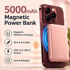 5000mAh Magnetic Wireless Power Bank Portable Charger for iPhone