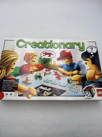 LEGO 3844 Creationary Game COMPLETE 2010 Building Challenges Cards Retired VGC