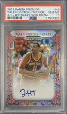 Talen Horton-Tucker 2019-20 Prizm Draft Autograph Snake Skin SSP PSA 10 Iowa St