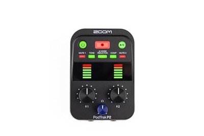 PodTrak P2 Podcast Recorder mit 2 USB Mikrofoneingängen 2 Kopfhörerausgänge A...