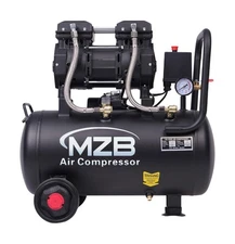 MZB 6.4 Gallon Ultra Quiet Air Compressor 110V/60Hz 1.5HP 7.41CFM MAX 115PSI ...