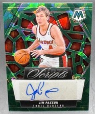 2024-25 Panini Mosaic Jim Paxson #MS-JIM Scripts Green Ice Auto Trail Blazers