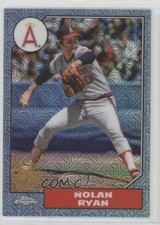 2022 Update 1987 Topps Chrome Silver Pack Series Mojo Blue Nolan Ryan HOF e8a